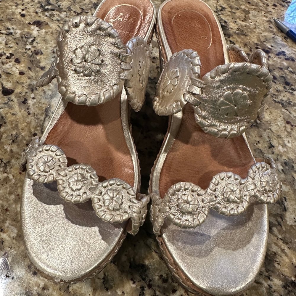 Jack Rogers Lauren Mid Wedge Sandal size 8